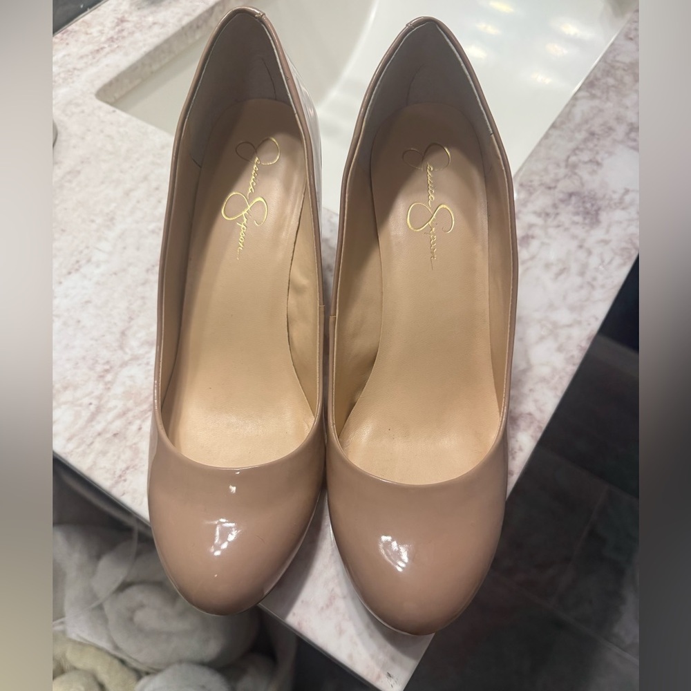 Jessica Simpson Blush Wedge size 11